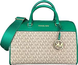 Michael Kors MK Jet Set Travel Medium Duffle Bag Satchel MK 